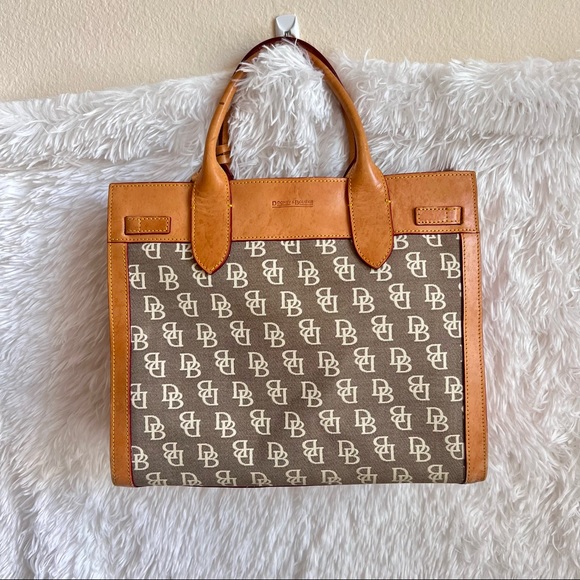Dooney & Bourke Vintage Leather Monogram Tote - Picture 7 of 16